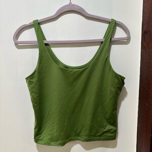 SOLD Abercrombie & Fitch Green Sleek Seamless Scoop Neck Cami Size Large